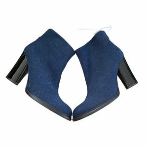 RARE JEN KAO Denim Booties size 41